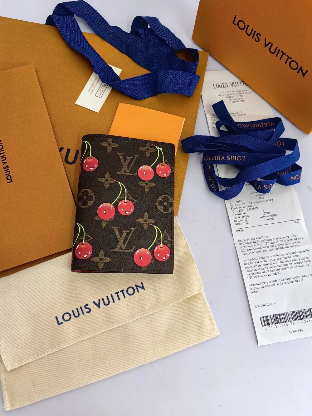 LV x TM Passport Cover Wallet